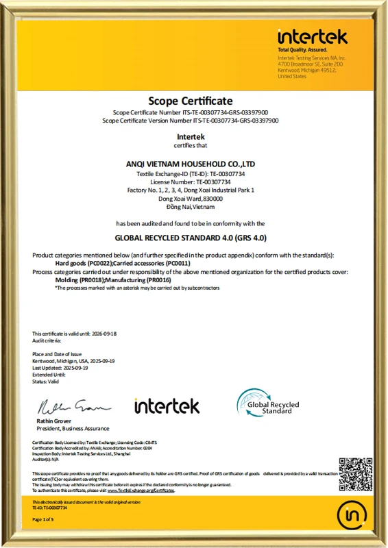 GRS Certificate
