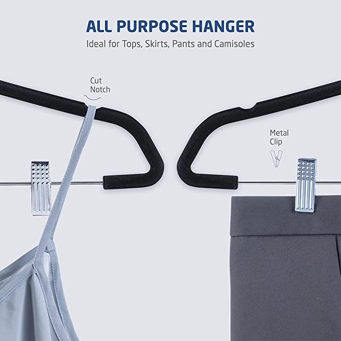 Flocked Suit Hangers