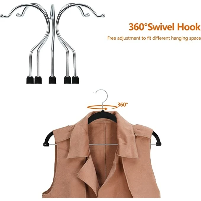 Flocked Suit Hangers
