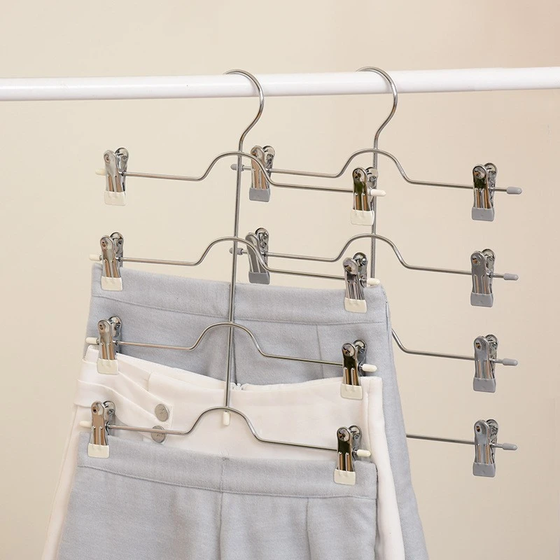 Space-Saving Multi-Layer Pants & Skirt Hanger