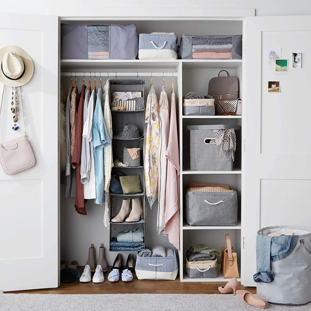 Linen Look Hanging Storage Organizer
