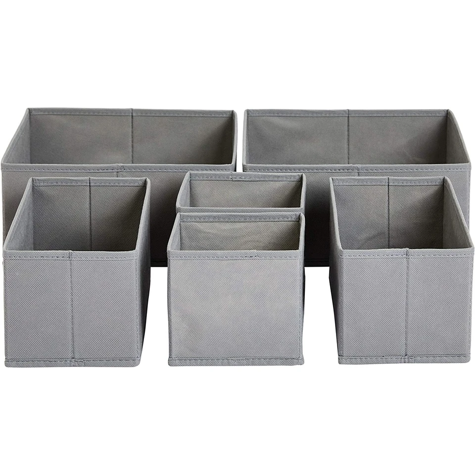 6-Piece Underwear Storage Box Set
