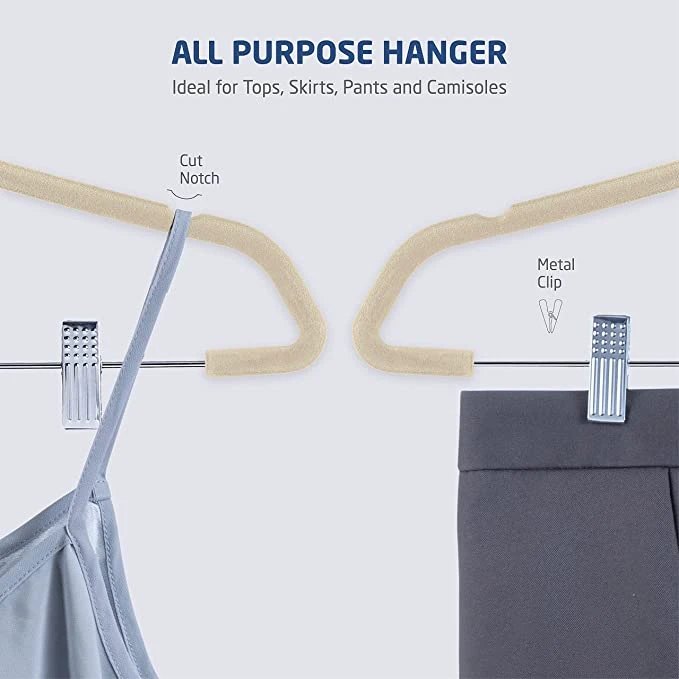 Flocked Suit Hangers