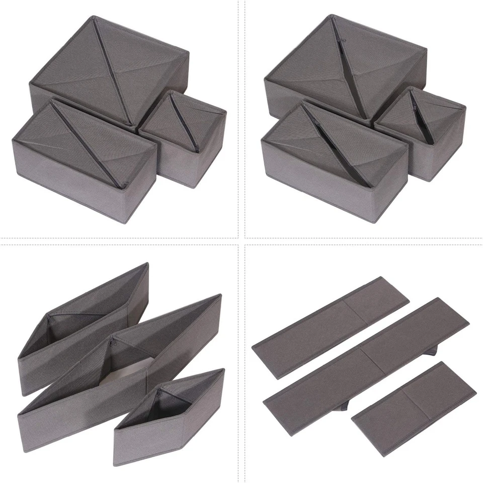 6-Piece Underwear Storage Box Set