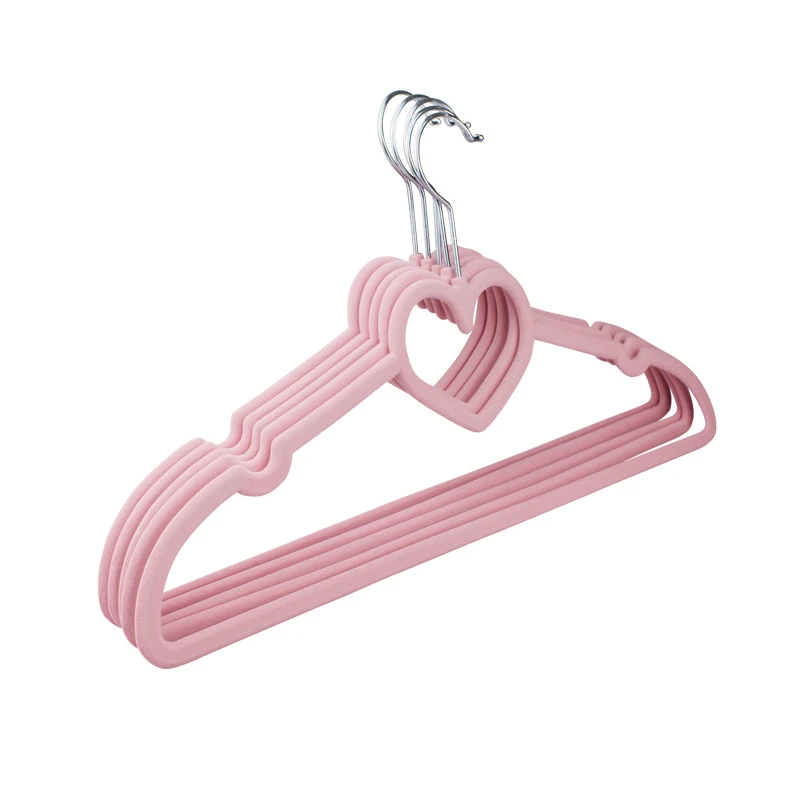 Heart-Shaped Flocked Hanger