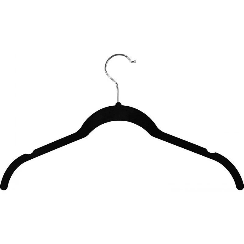 Basic Curved Flocked Seamless Hanger