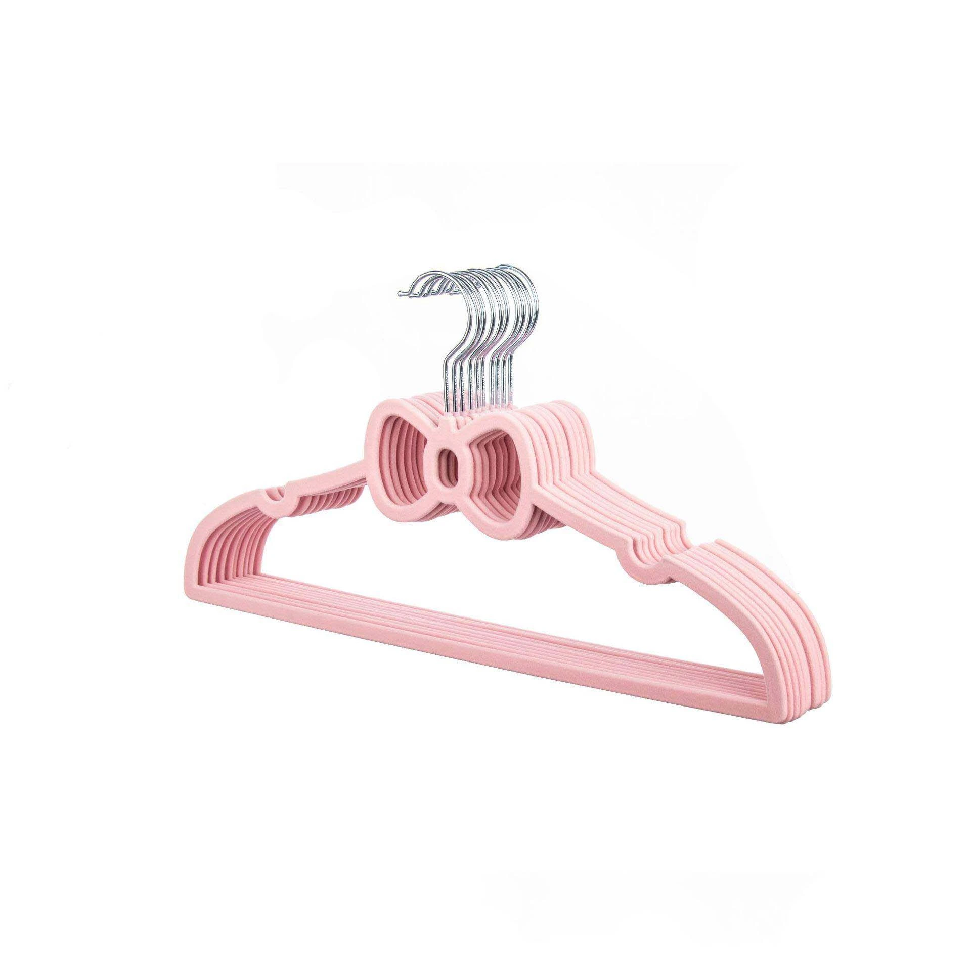 Bowknot-Shaped Flocked Hanger