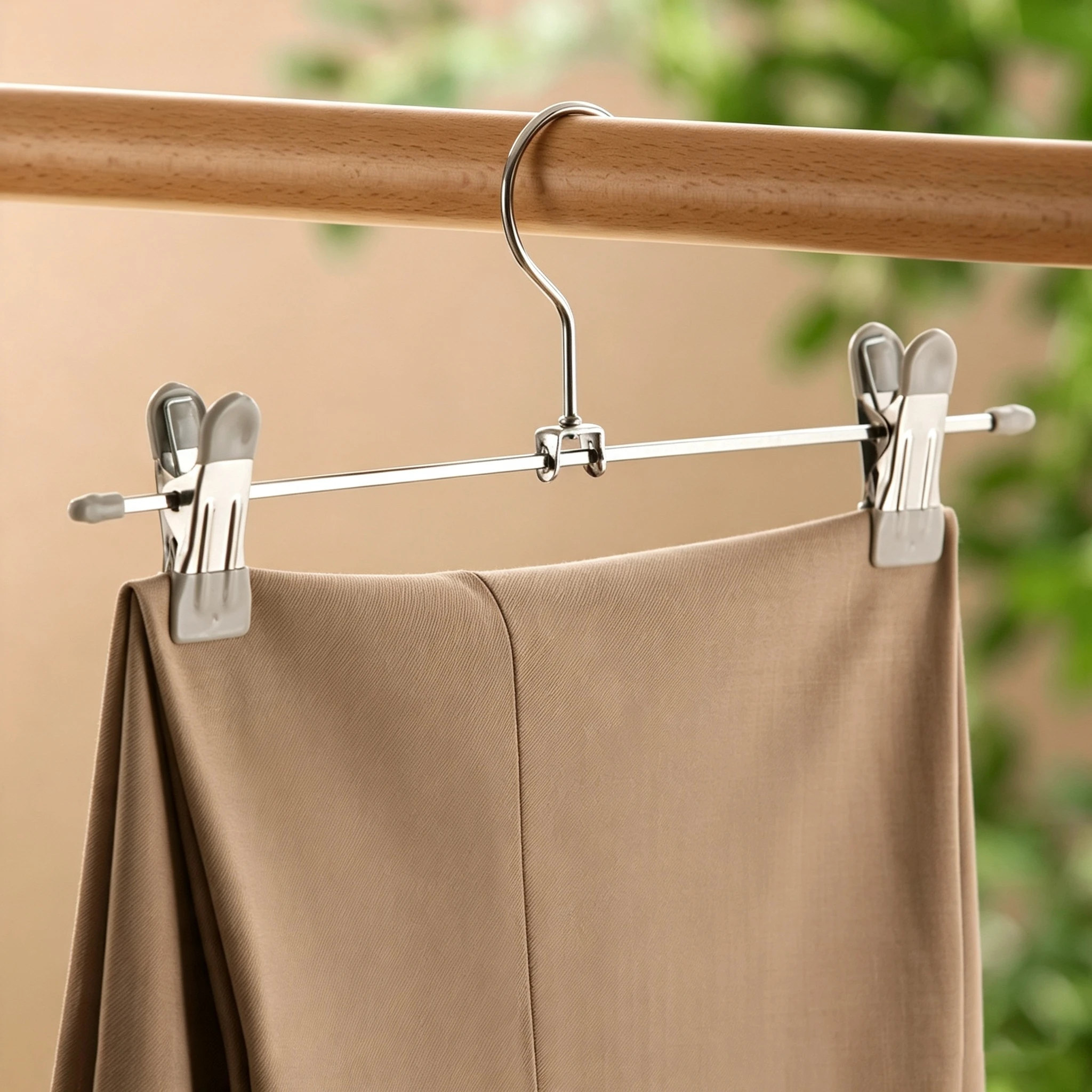 Metal Telescopic Clip Trouser Hanger
