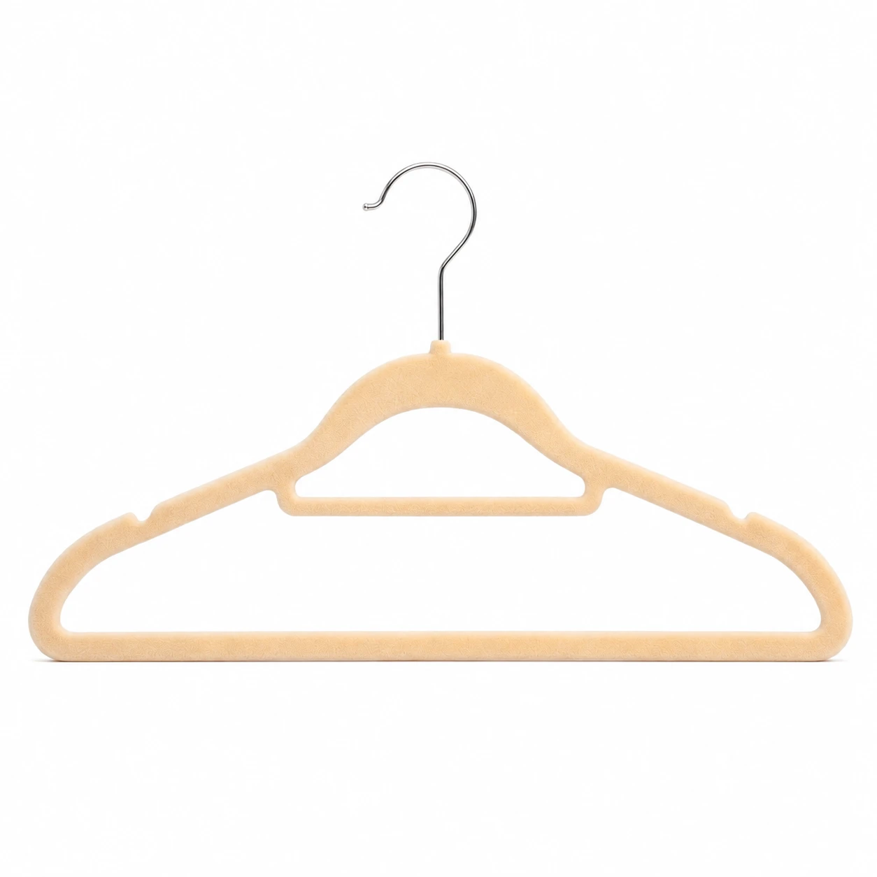 Multi-Function Flocked Hanger with Bars