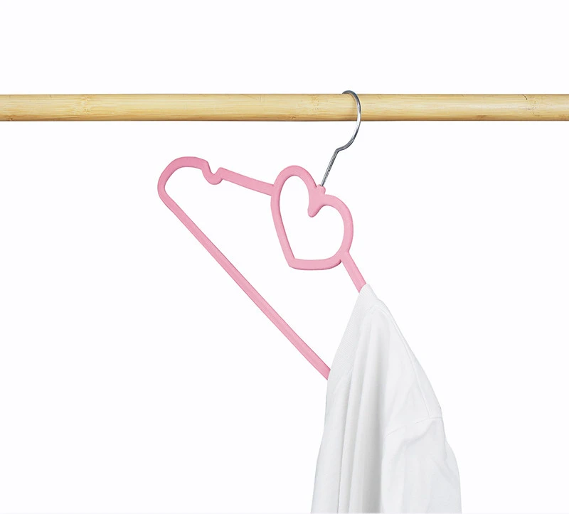 Heart-Shaped Flocked Hanger