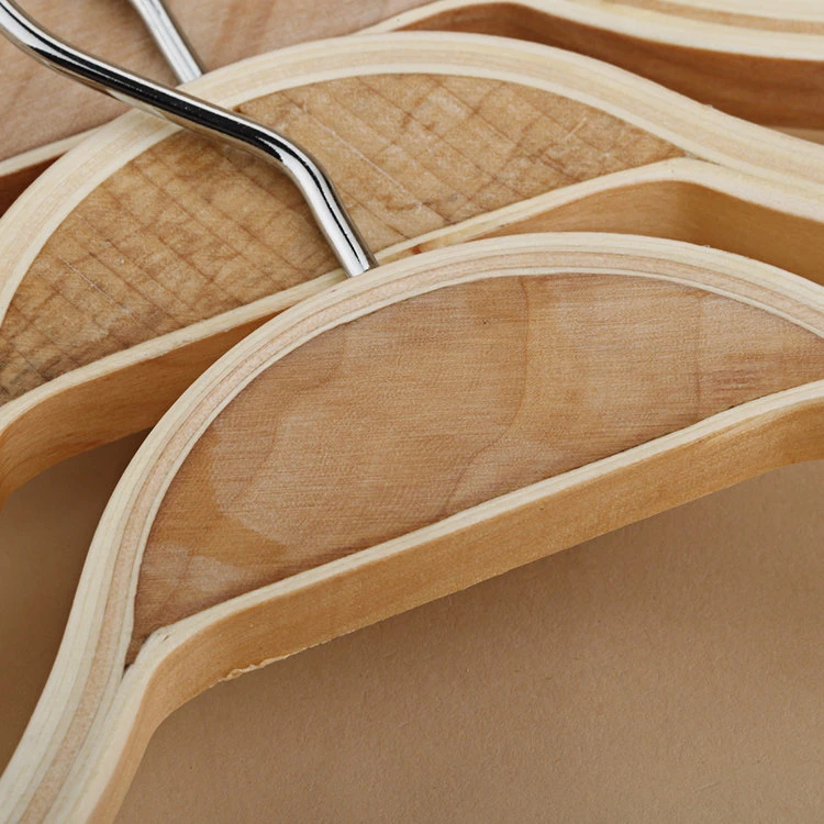 Laminated Wood Curved Non-Slip Hanger