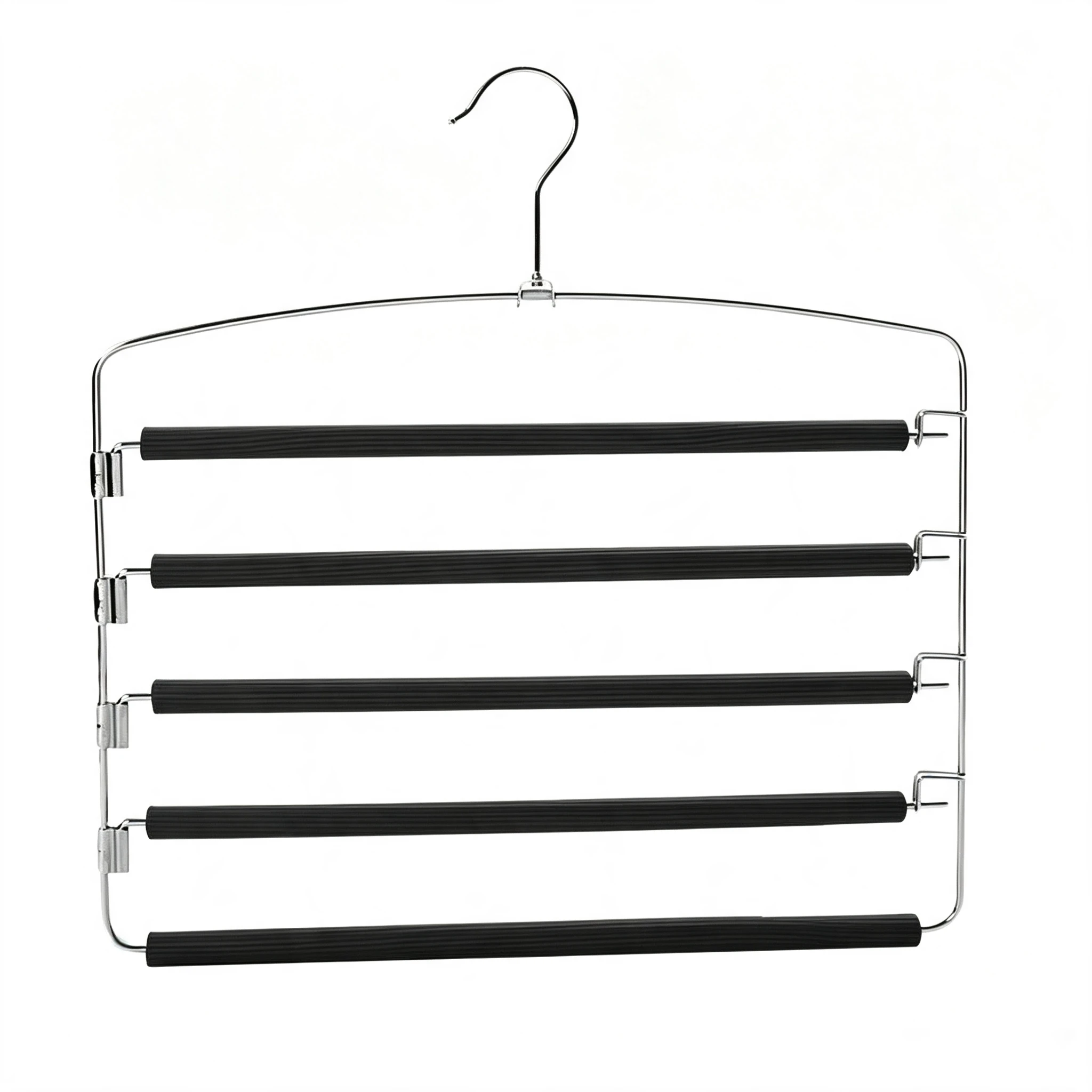 Five-Tier Non-Slip Foam Multi-Layer Trouser Hanger (Flip-Down Style)