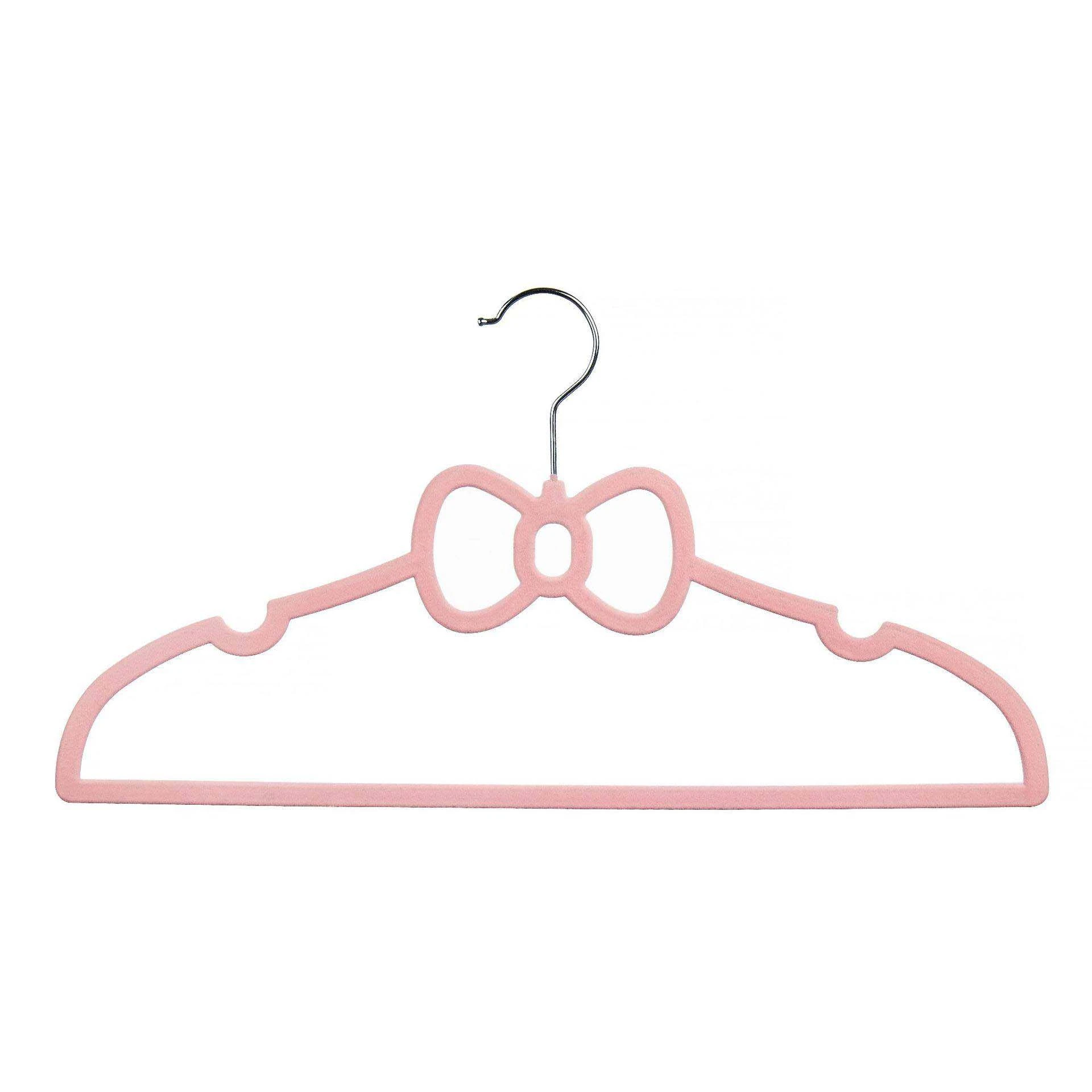 Bowknot-Shaped Flocked Hanger