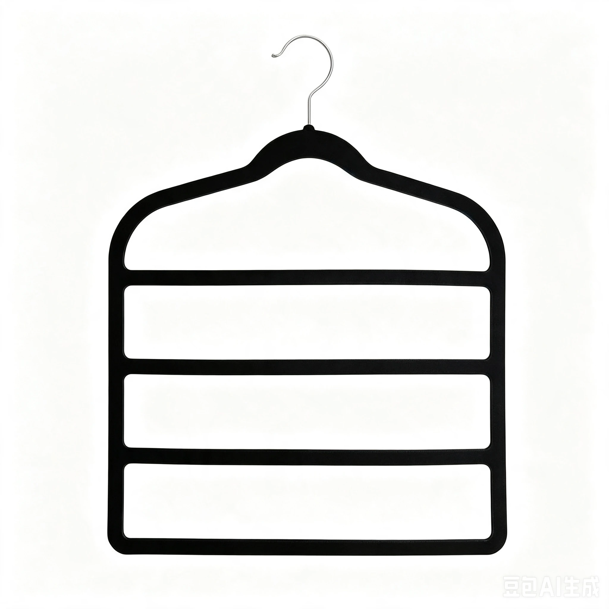Four-Tier Multi-Layer Flocked Trouser Storage Hanger