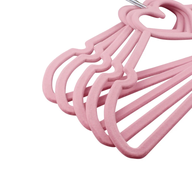 Heart-Shaped Flocked Hanger