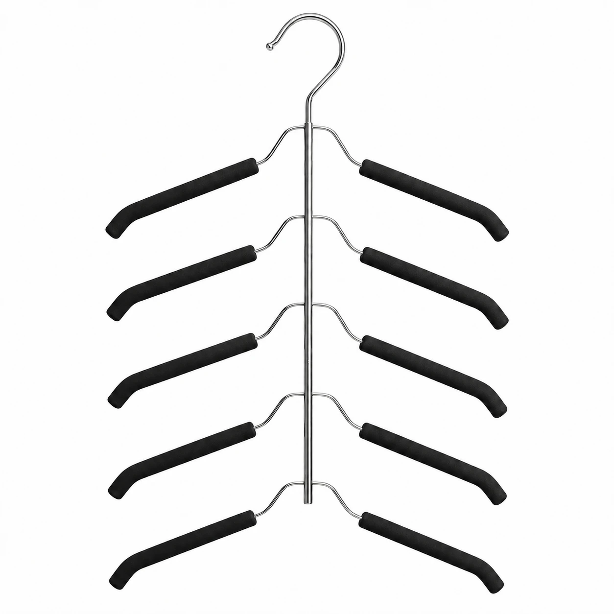 Five-Tier Sponge Non-Slip Multi-Layer Top Hanger