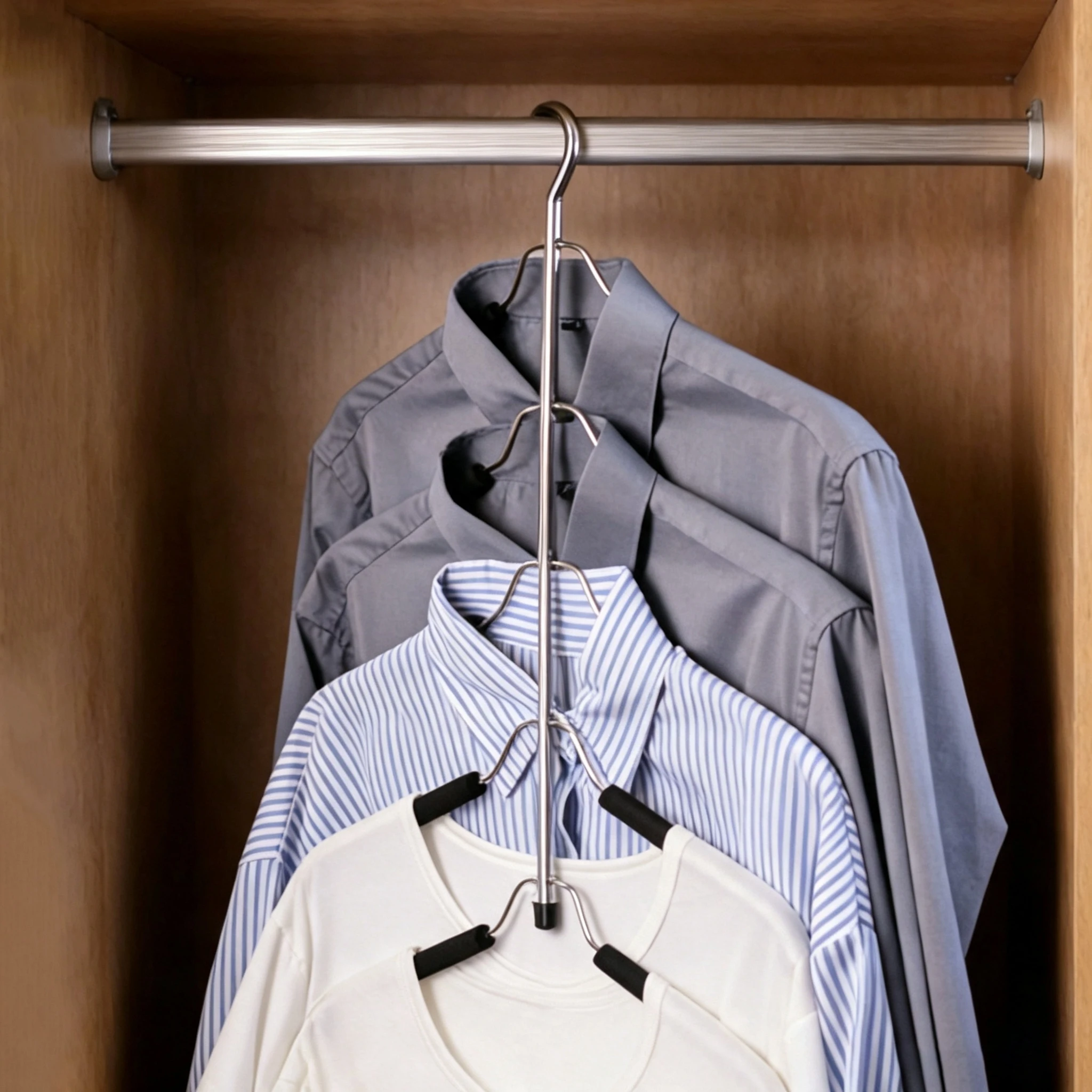 Five-Tier Sponge Non-Slip Multi-Layer Top Hanger