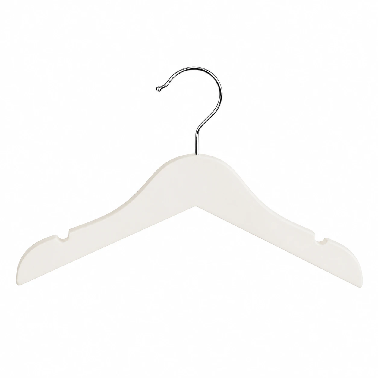White Lacquered Solid Wood Hanger