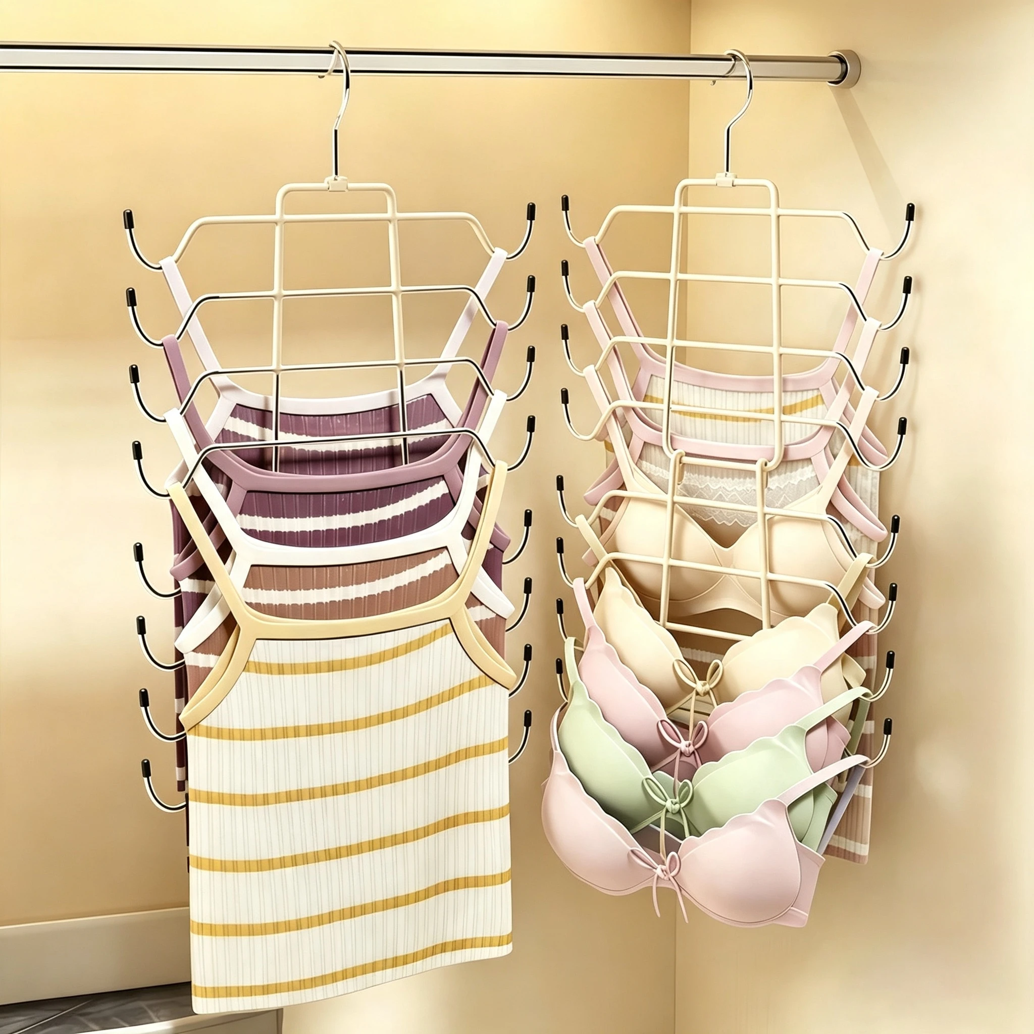 Multi-Layer Fishbone Underwear and Camisole Hanger