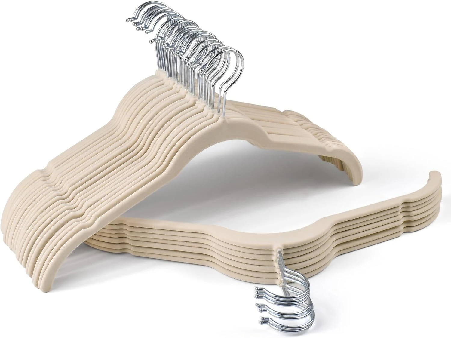 Basic Curved Flocked Seamless Hanger