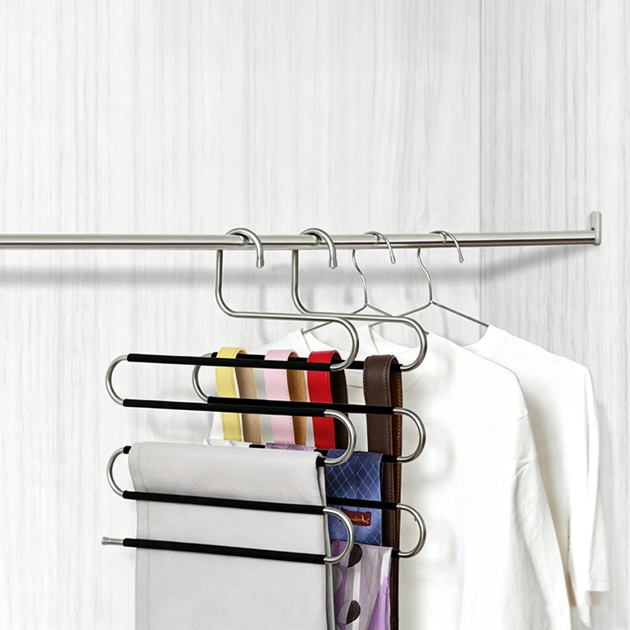 S-Shaped Multi-Layer Foam Non-Slip Trouser Hanger