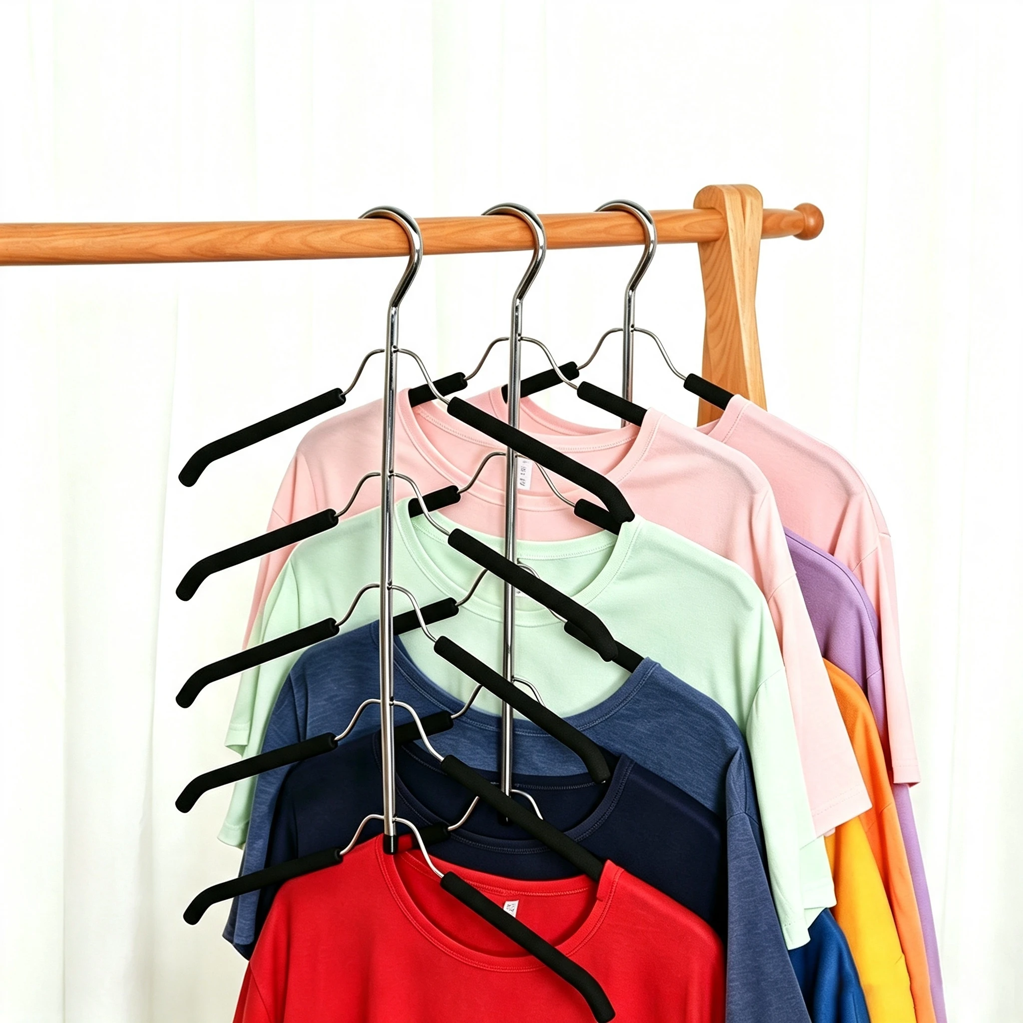 Five-Tier Sponge Non-Slip Multi-Layer Top Hanger