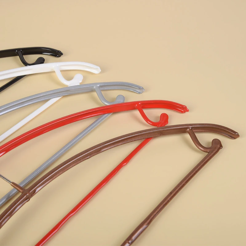 Curved Wide-Shoulder Seamless Dip-Coated Hanger (with Lower Bar)