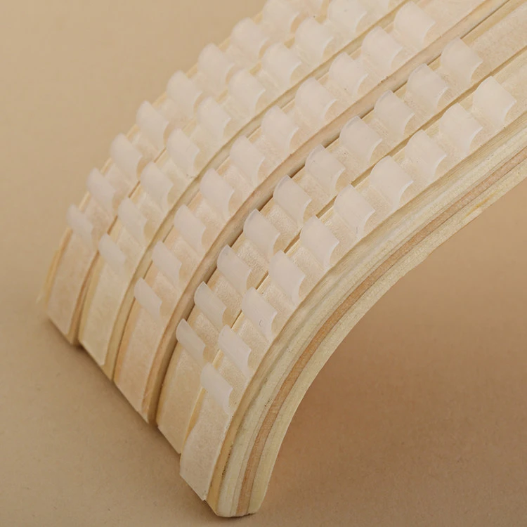 Laminated Wood Curved Non-Slip Hanger