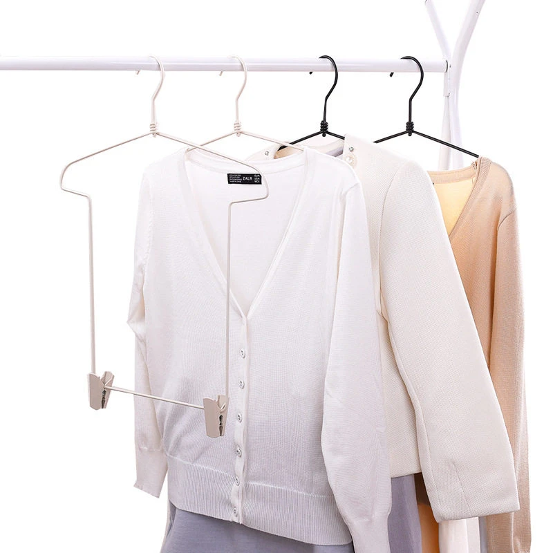 One-Piece Iron Outfit Hanger (with Trouser Clips)