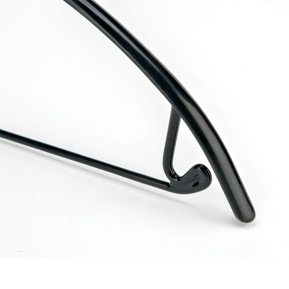 Curved Wide-Shoulder Seamless Dip-Coated Hanger (with Lower Bar)