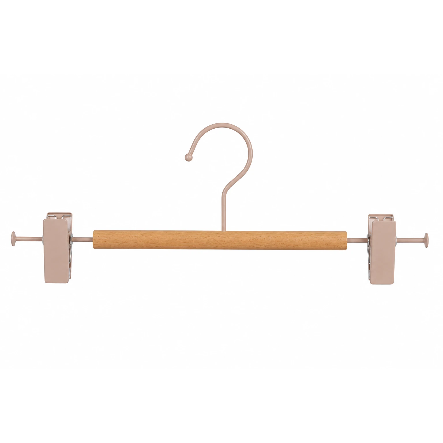 Cylindrical Natural Wood Trouser Clip Hanger