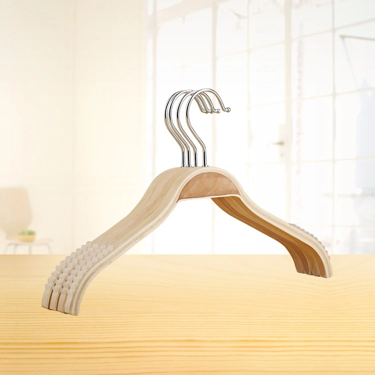 Laminated Wood Curved Non-Slip Hanger