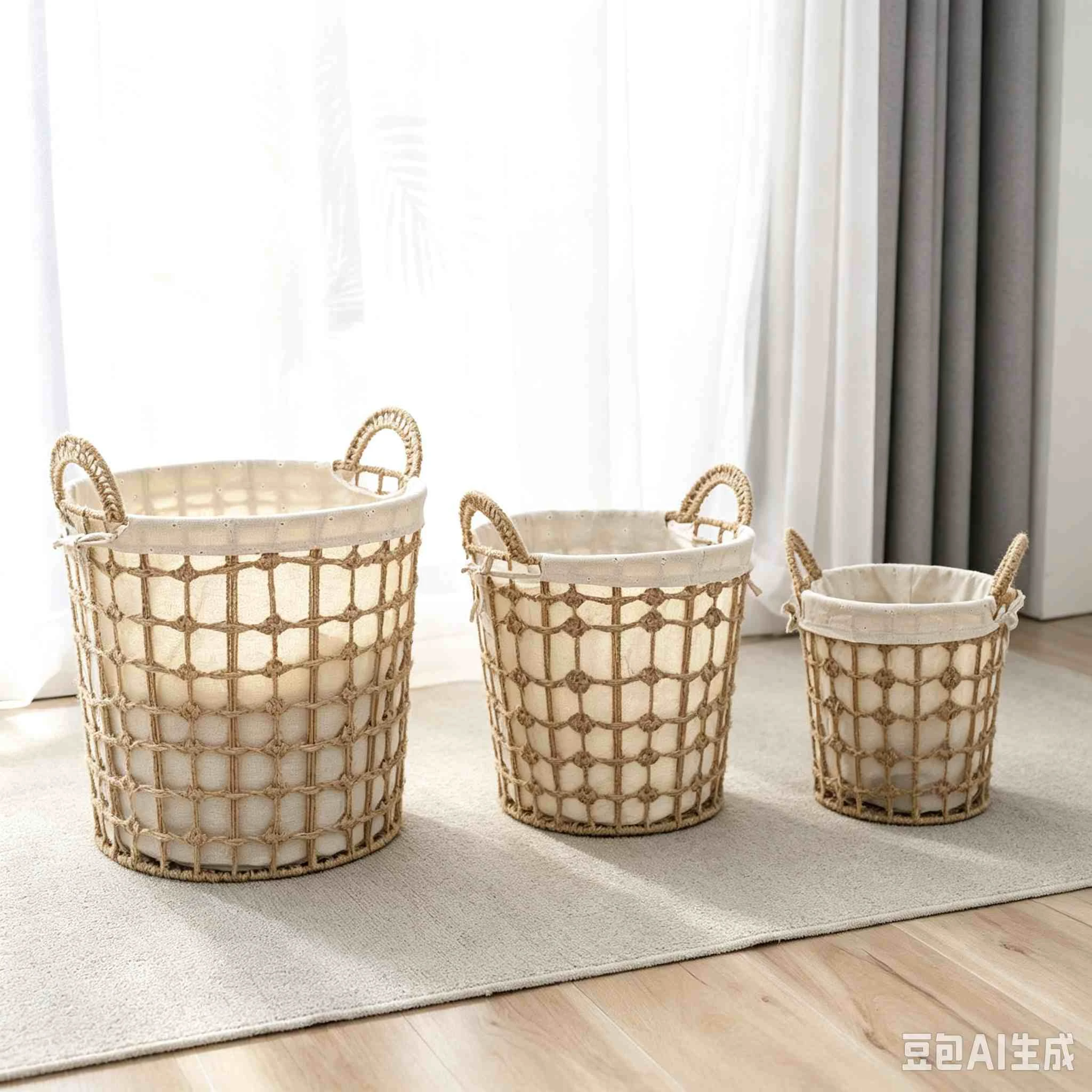 Rattan Laundry Storage Basket
