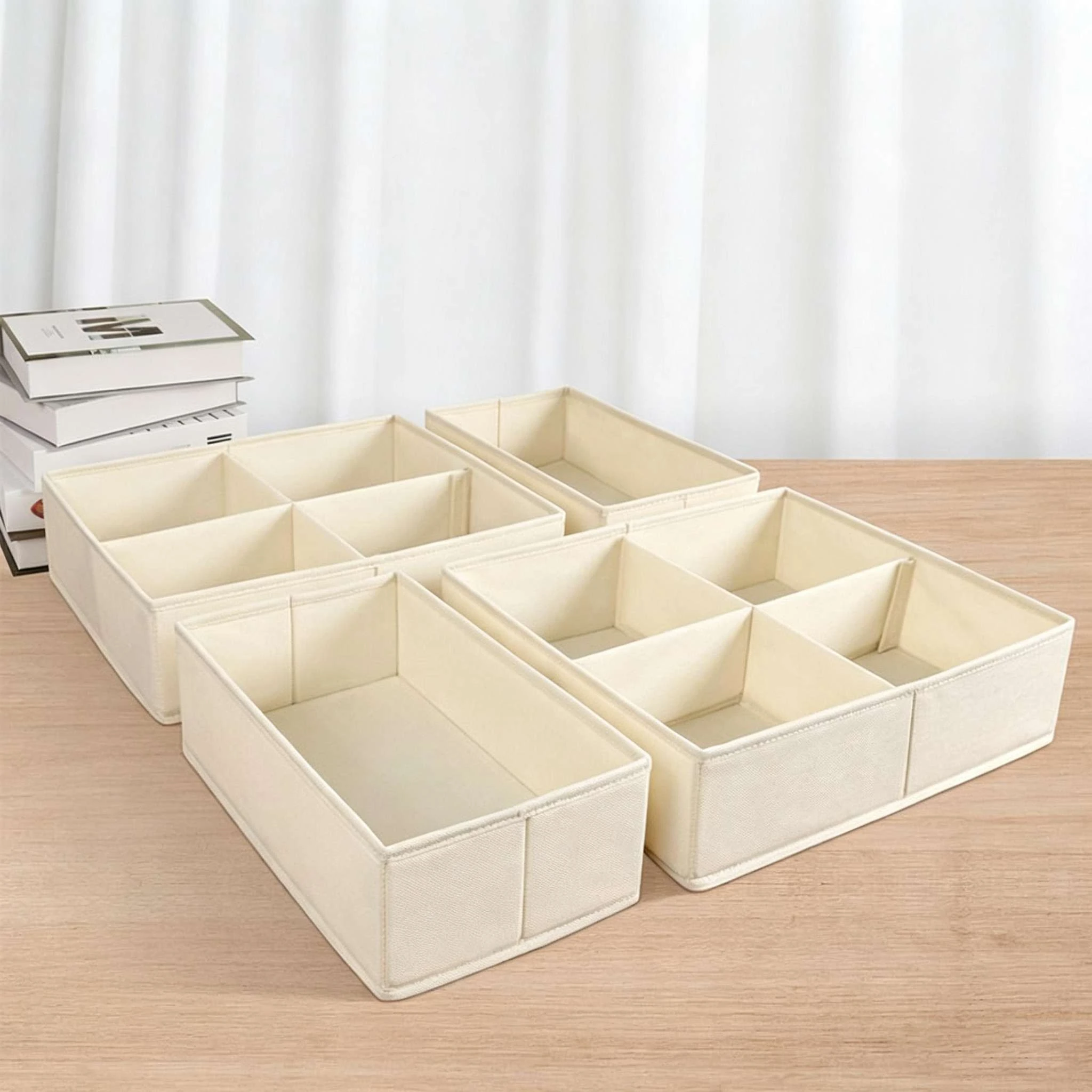 Multi-grid Fabric Underwear Storage Box