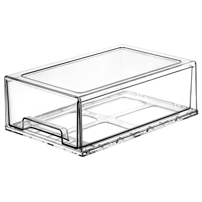 High-transparency PET drawer-type cosmetic storage box