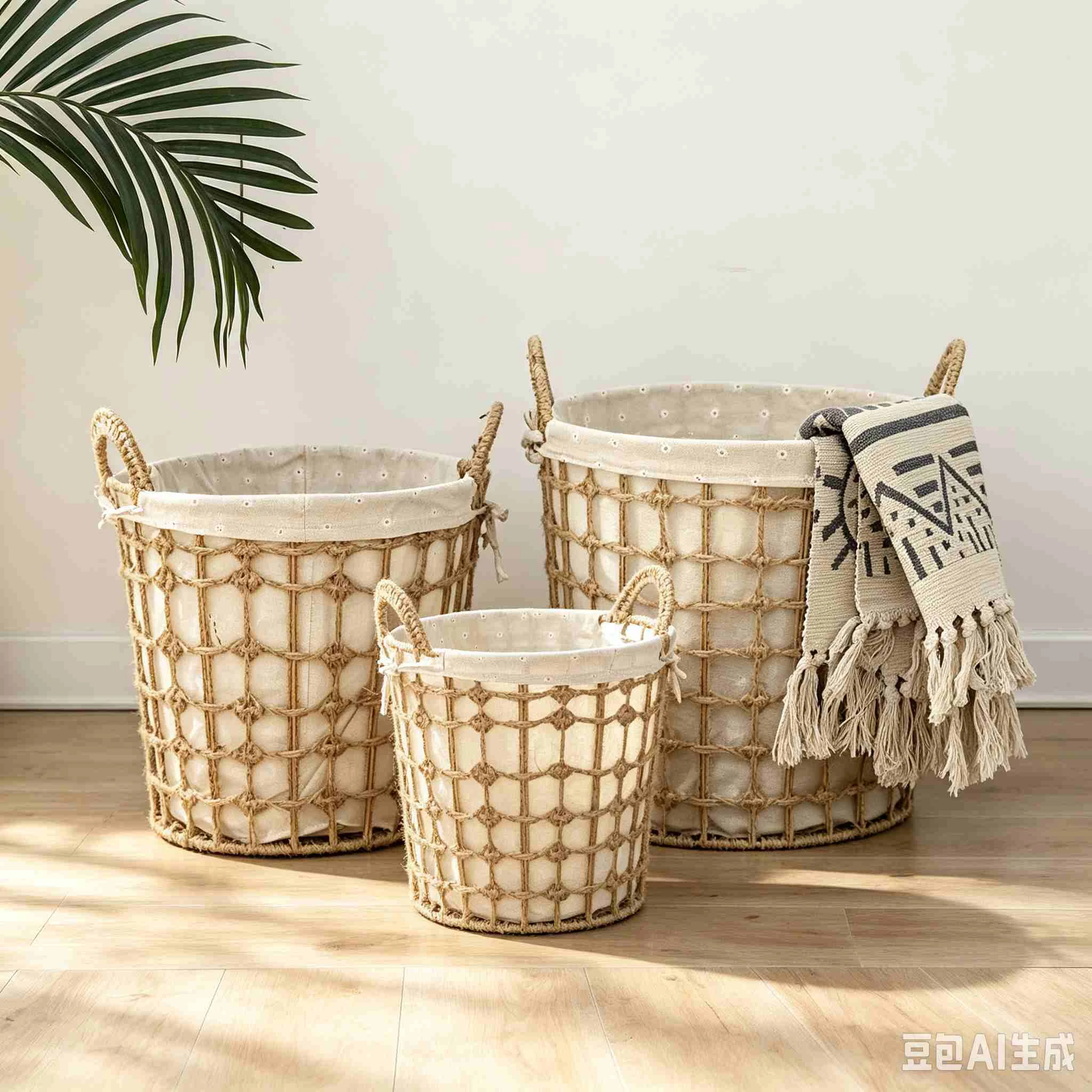 Rattan Laundry Storage Basket