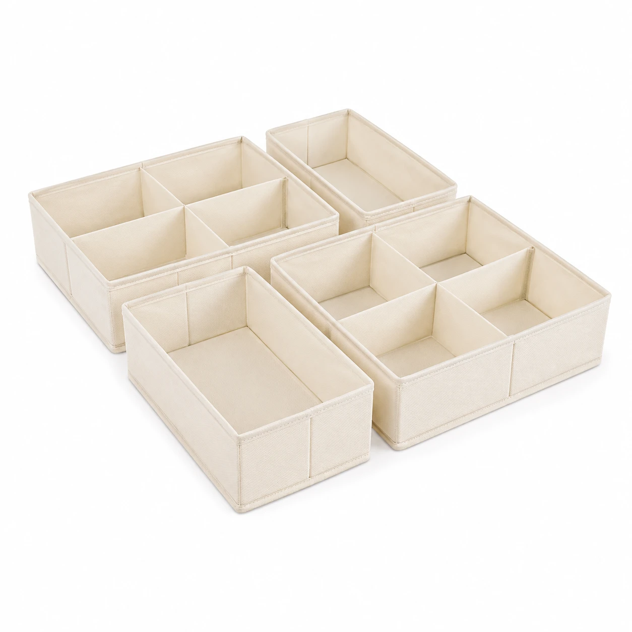 Multi-grid Fabric Underwear Storage Box