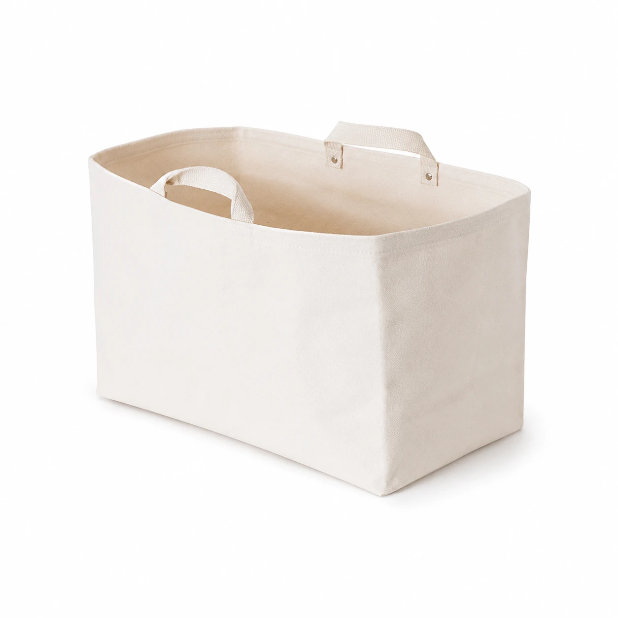 Upright Canvas Wardrobe Storage Basket