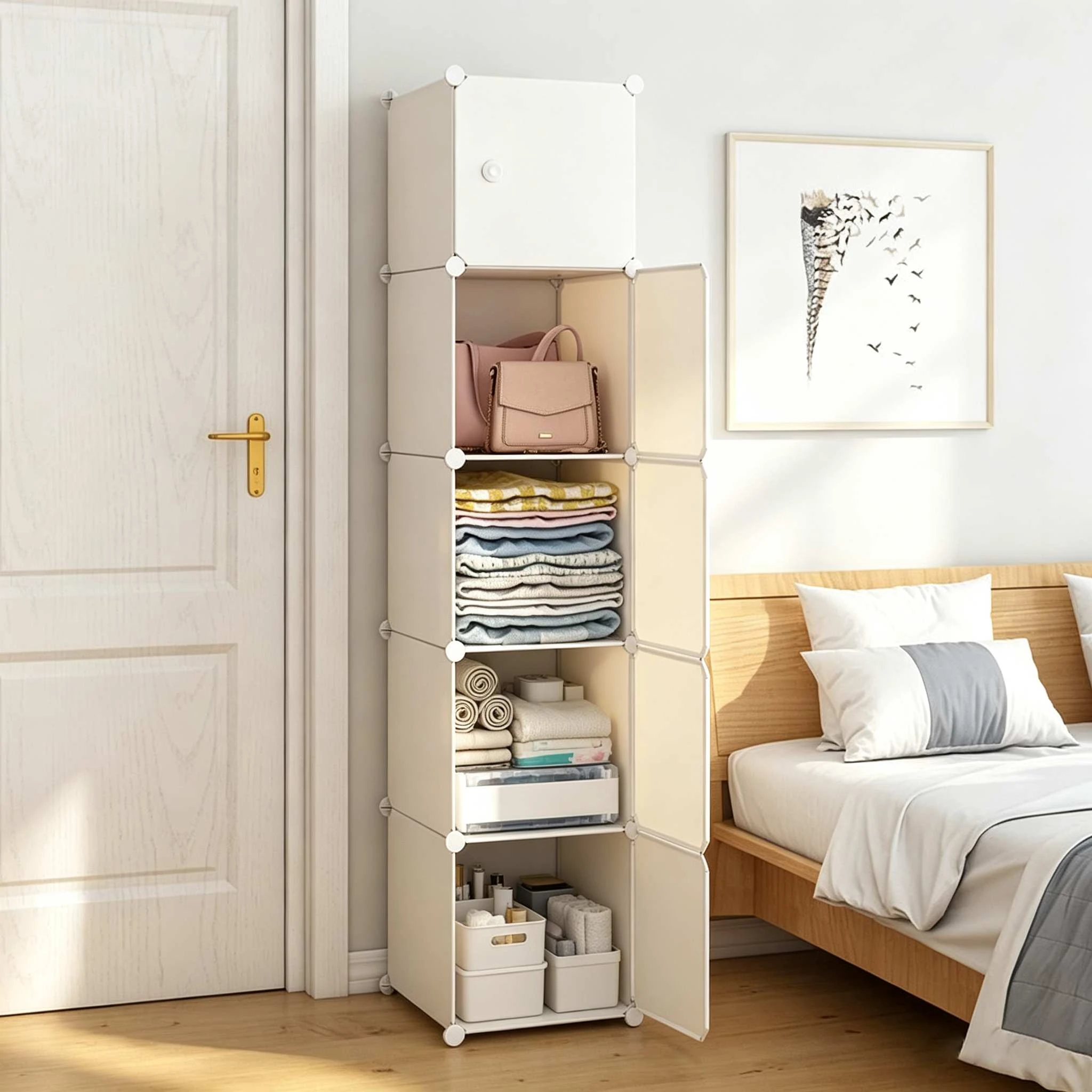 PP Plastic Modular Assembled Storage Cabinet