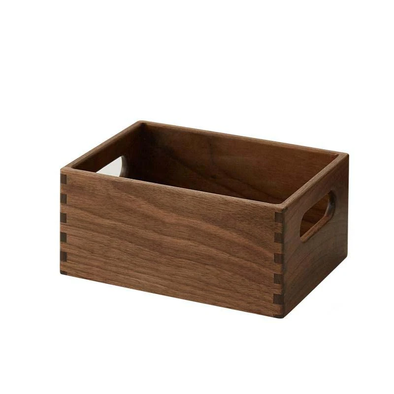 Dovetail Joint Solid Wood Storage Crate