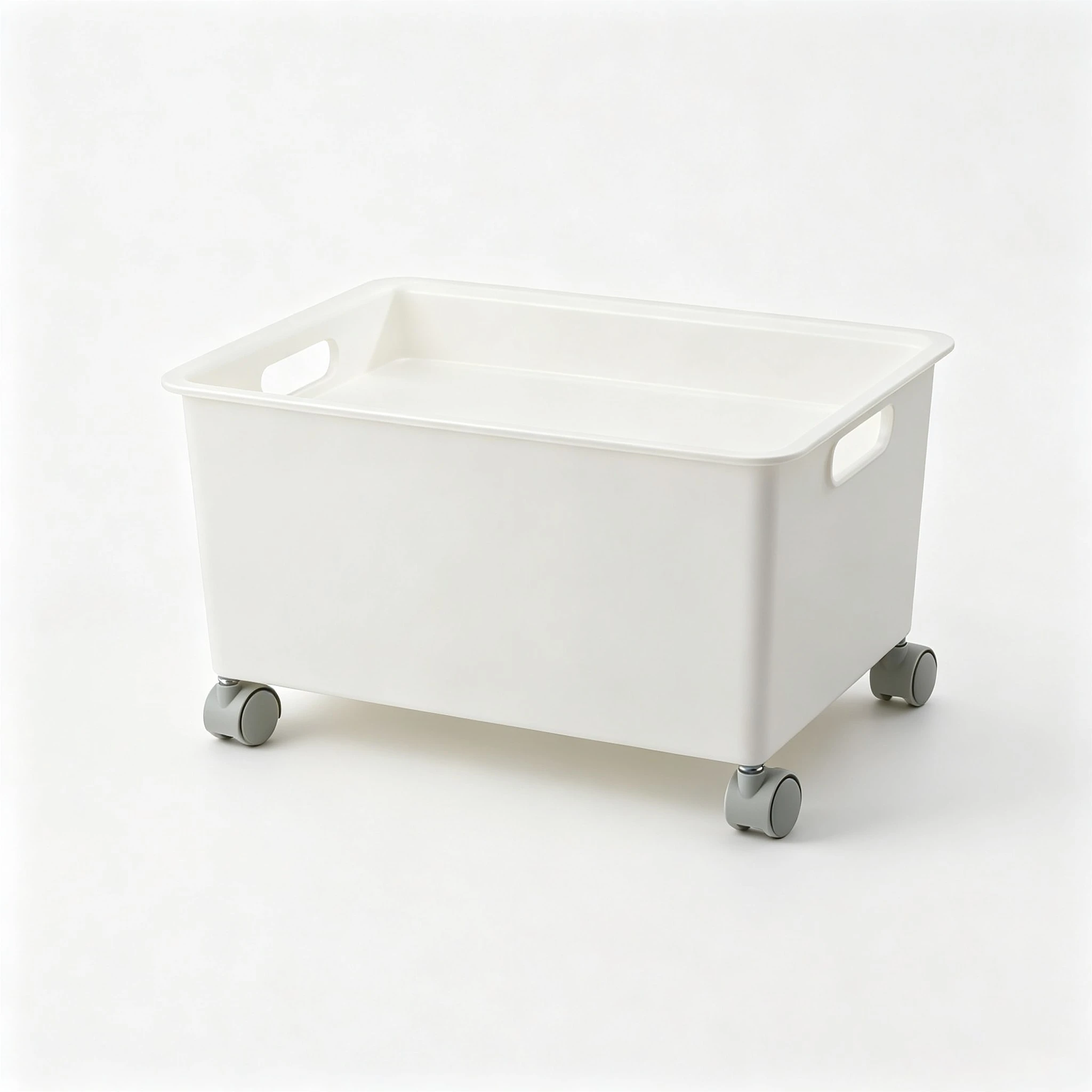 Plastic Rolling Storage Bin with Casters