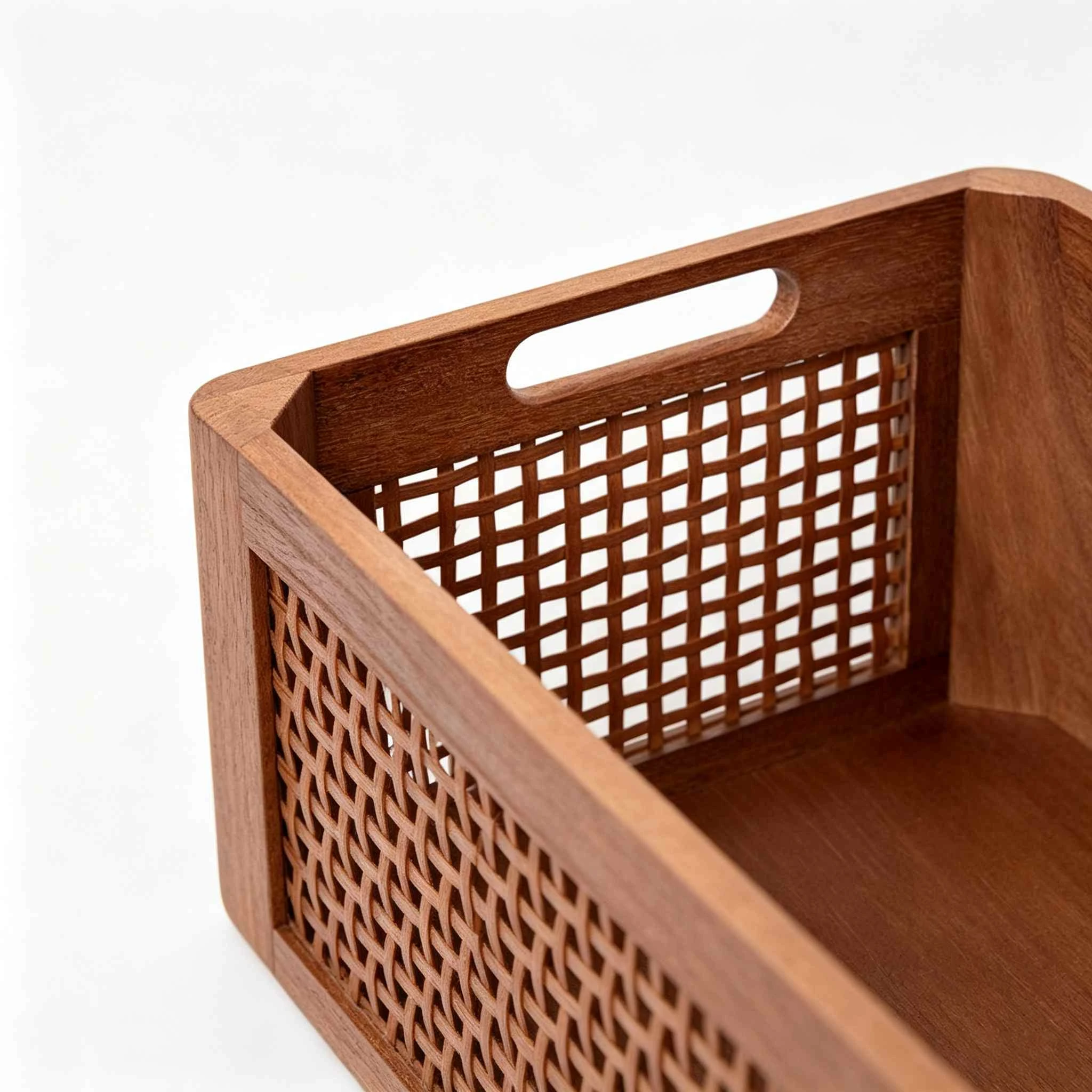 Solid Wood Lattice Storage Crate