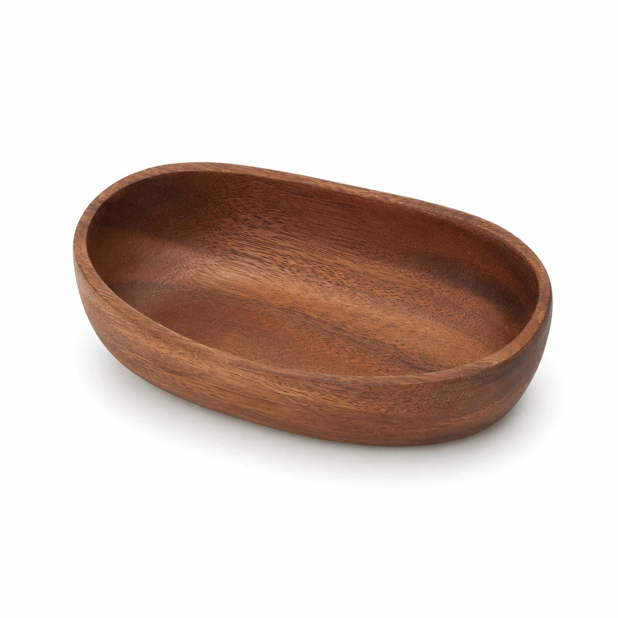 Solid Wood Oval Storage Tray