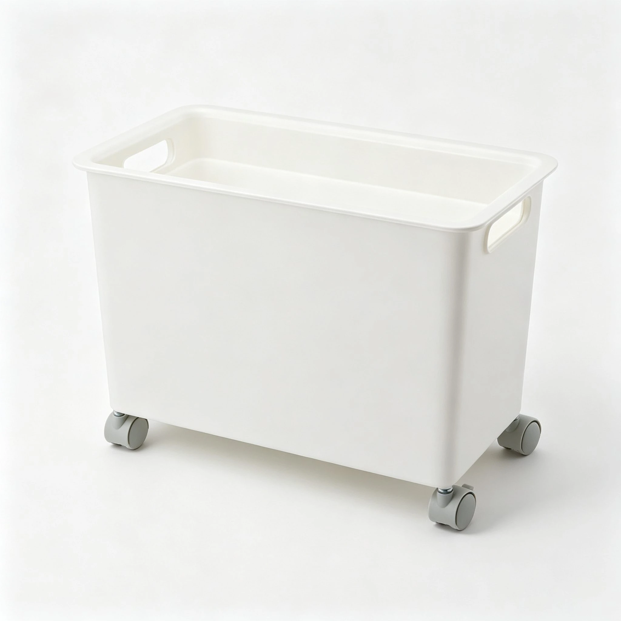 Plastic Rolling Storage Bin with Casters
