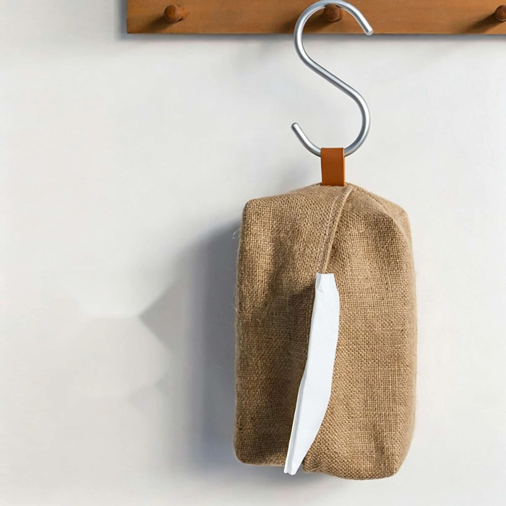Linen Fabric Tissue Box Cover