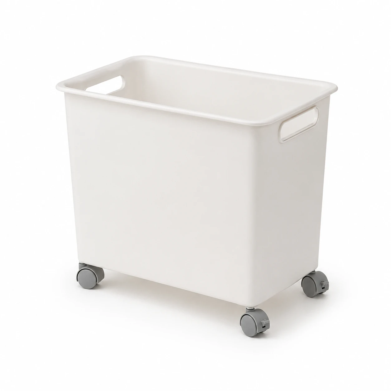 Plastic Rolling Storage Bin with Casters