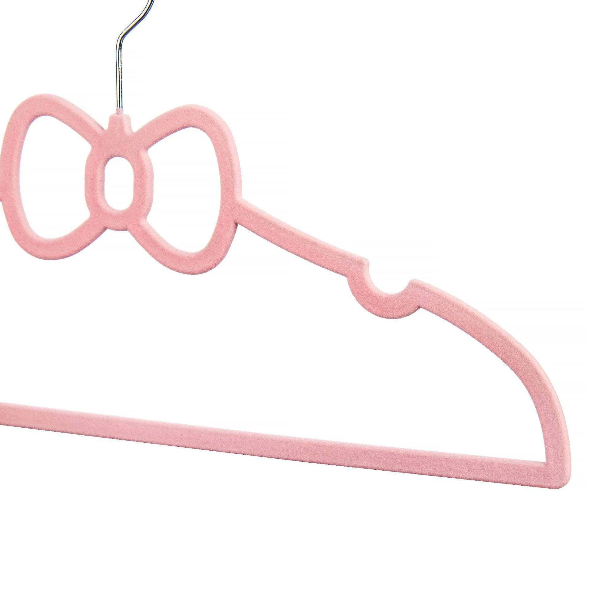 Bowknot-Shaped Flocked Hanger