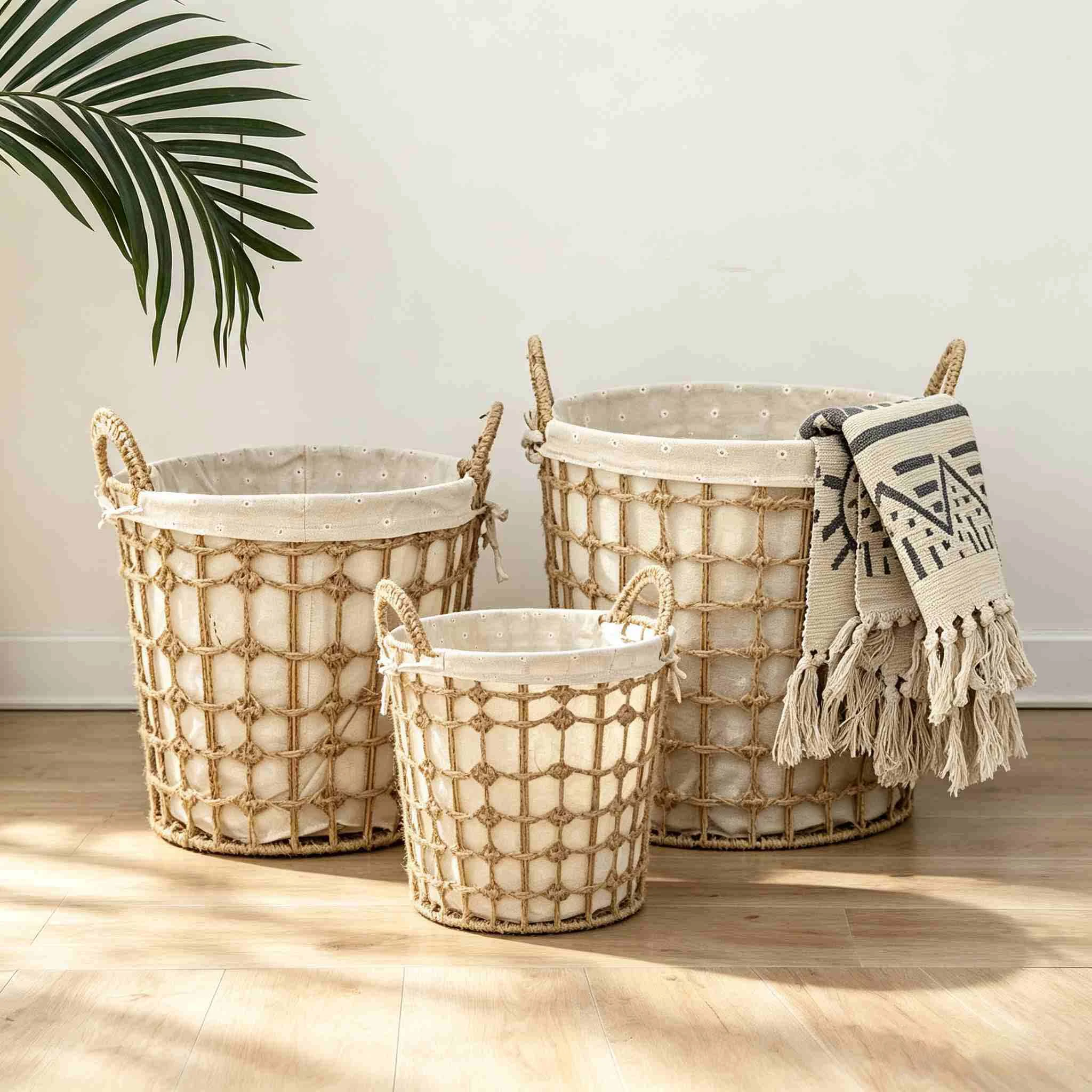 Rattan Laundry Storage Basket