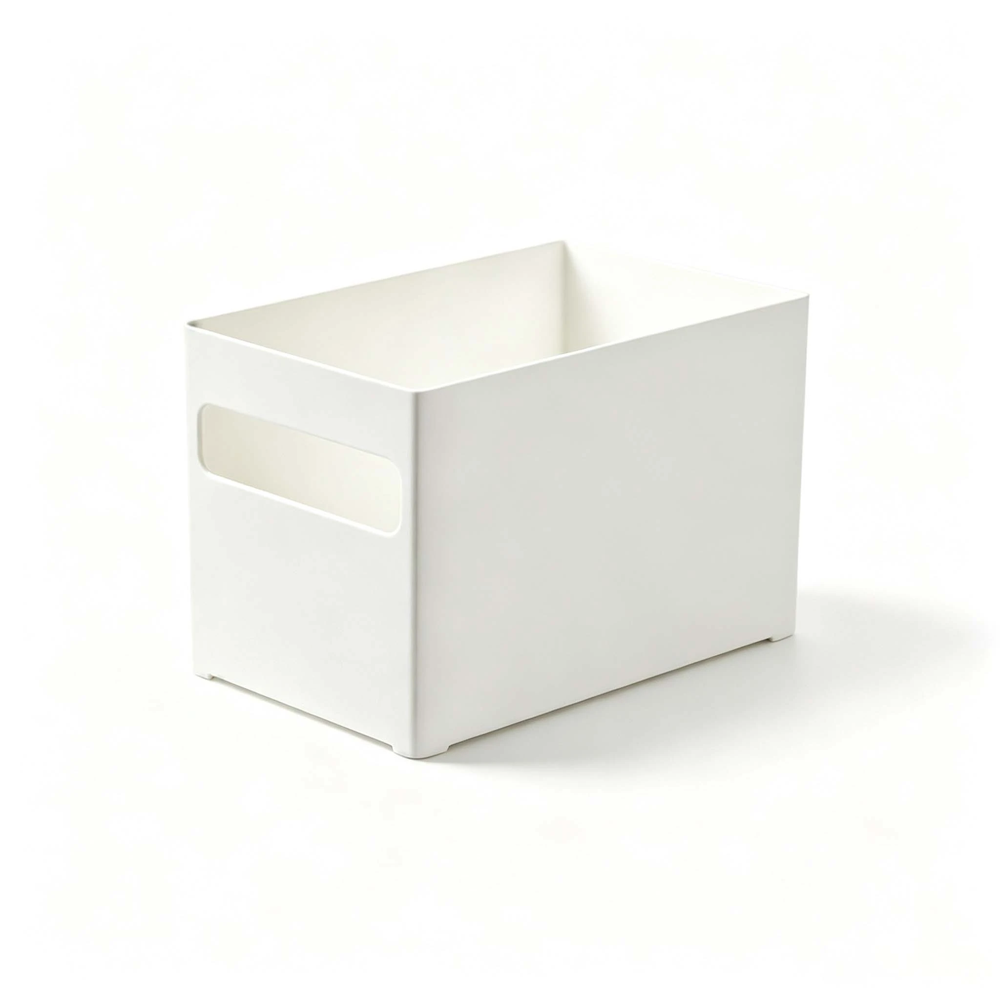 cabinet‑corner plastic storage bin