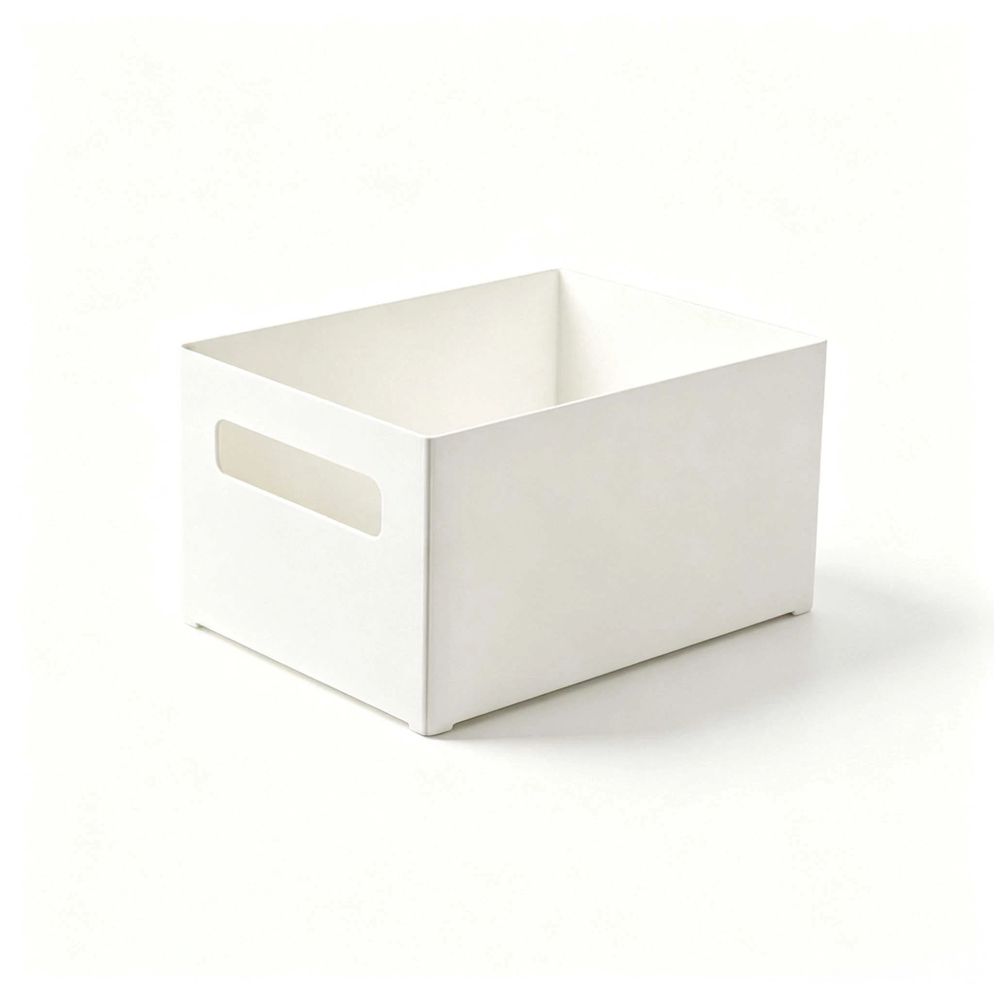 cabinet‑corner plastic storage bin